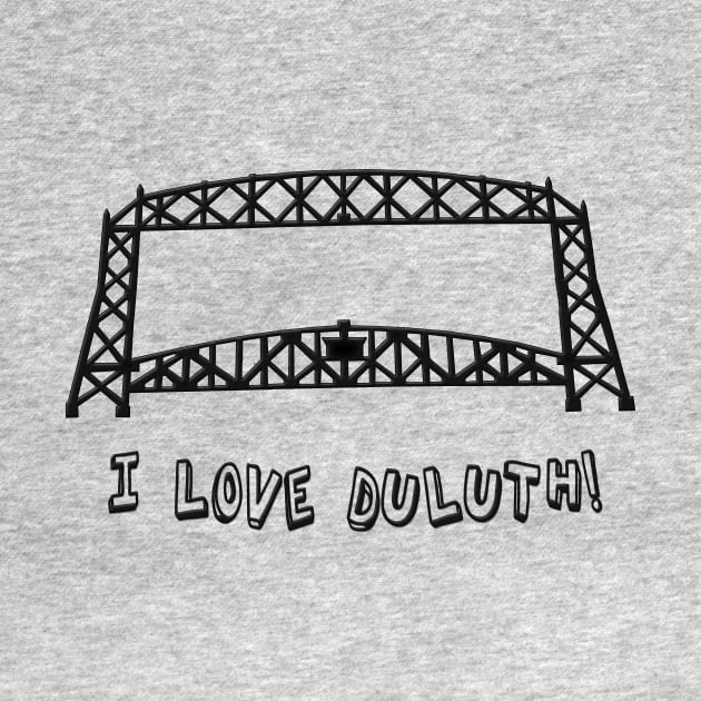 Duluth, Minnesota Aerial Lift Bridge "I Love Duluth" by gorff